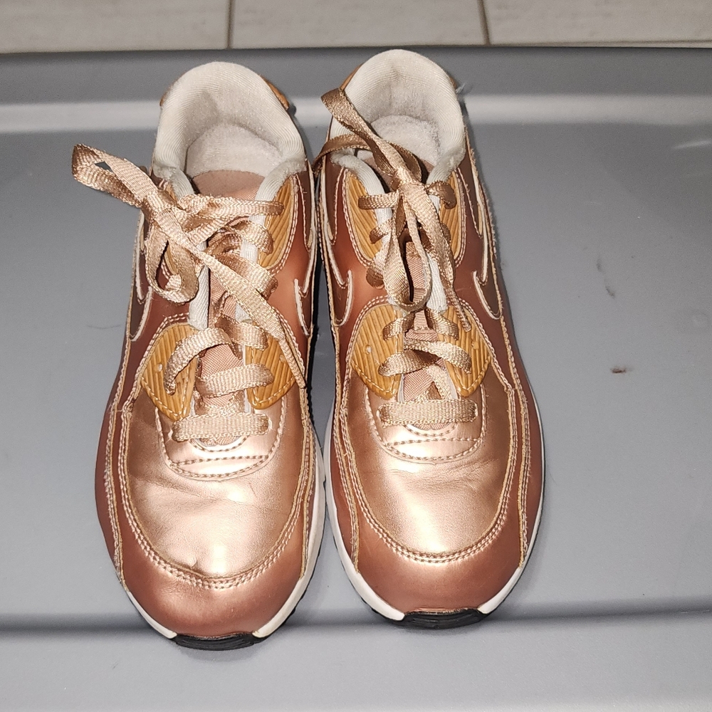 Gold Kids Nike Air Max Size 2